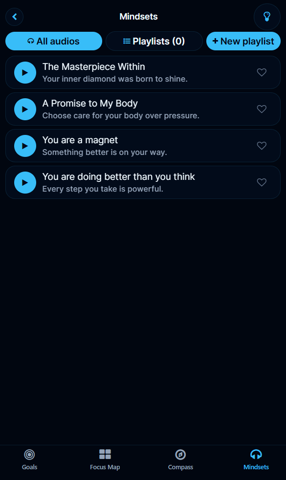 WillGoal Mindset audios library